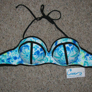 NWT Wmns CALIFORNIA WAVES Watercolor Molded Top XL
